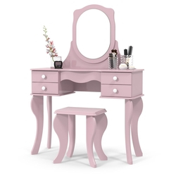 Penteadeira com 4 Gavetas Com Banco Princesa Rosa é boa?