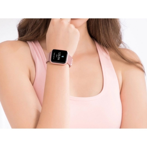 relogio apple feminino rose