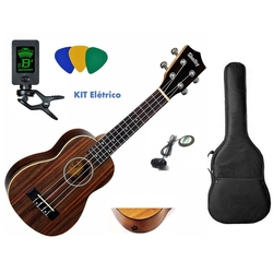 Ukulele Elétrico Shelby Su21R Soprano Capa-Afinador e Palhetas é boa?