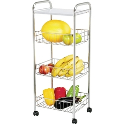 Fruteira Tripla Cromada Retangular com Rodizio 147-4 MM Passerini é boa?
