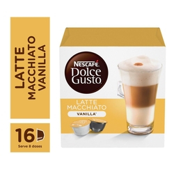 Capsulas Dolce Gusto Vanilla Latte Macchiato 16 capsulas Menor preço em Capsulas Dolce Gusto Vanilla Latte Macchiato 16 capsulas
