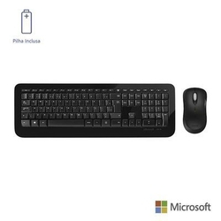 Teclado E Mouse Sem Fio Desktop 850 Usb Preto Microsoft - Py900021 é boa?