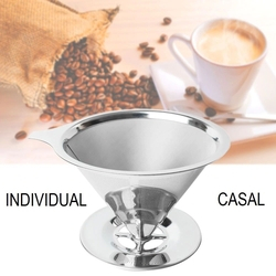 Filtro Coador de Café Inox Reutilizável Ecológico Individual Casal 101 é boa?