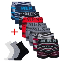 Kit 10 Cuecas Boxer Microfibra MEN Adulto + 10 Pares Meias Sport Longa M15 é boa?
