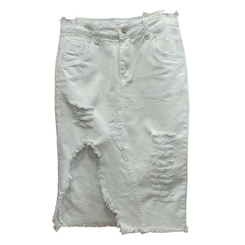 saia branca jeans plus size