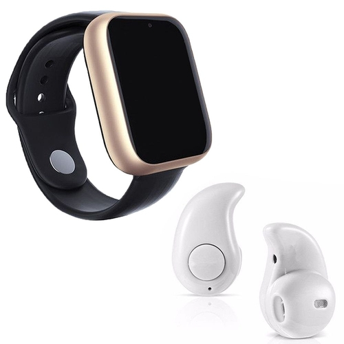 smartwatch a1 marrom e dourado