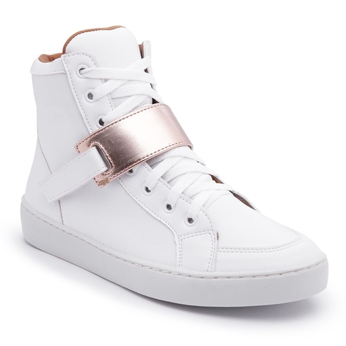 nike cano alto feminino branco