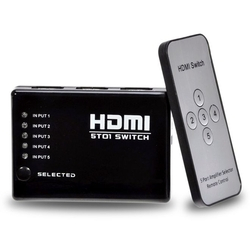 Adaptador Hub Switch Hdmi 5x1 Com Controle Remoto 5 Portas Hdmi Splitter Full Hd Para Video Game, Tv é boa?