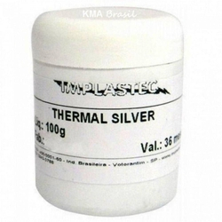 Pasta Térmica Thermal Silver Implastec Pote 100G Menor preço em Pasta Térmica Thermal Silver Implastec Pote 100G