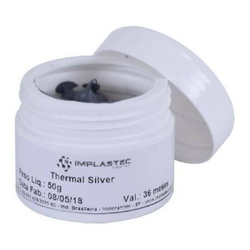 Pasta Térmica Thermal Silver Implastec Pote 50G Menor preço em Pasta Térmica Thermal Silver Implastec Pote 50G