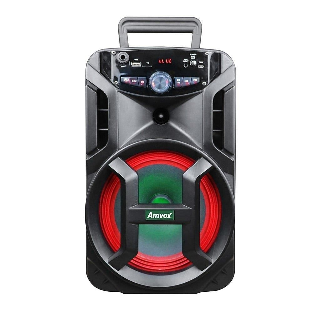 Caixa Amplificada Amvox ACA-188 Gigante Usb, Sd, Bluetooth, Led 180W