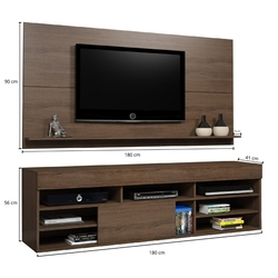 Rack com Painel para TV até 55 Polegadas Twin Siena Móveis Malbec é boa?