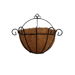 Meio Vaso Fibra de Coco 25cm com Pendente de Ferro é boa?