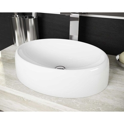 Cuba Pia De Apoio Para Banheiro Toleato Oval Luzza 39 Cm Marmorite Branco é boa?