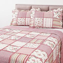 Colcha Queen FruFru Rose com 2 Portas Travesseiros - Casa & Conforto é boa?