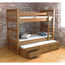 Treliche Madeira Maciça com 3 Gavetas e Cama Auxiliar com Rodízios Castanho Claro Saraiva é boa?