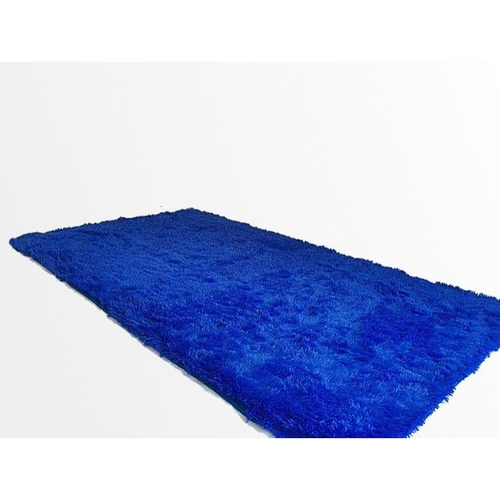 Tapete pelo alto azul Clearance