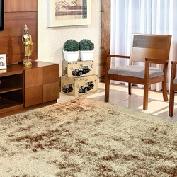 Tapete Felpudo para Sala e Quarto Casa Dona 100x150cm Bege é boa?