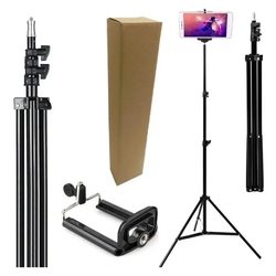 Tripé Profissional 2,10m Para Câmera Celular Pedestal Robusto Para Iluminador Universal Iphone Andro é boa?