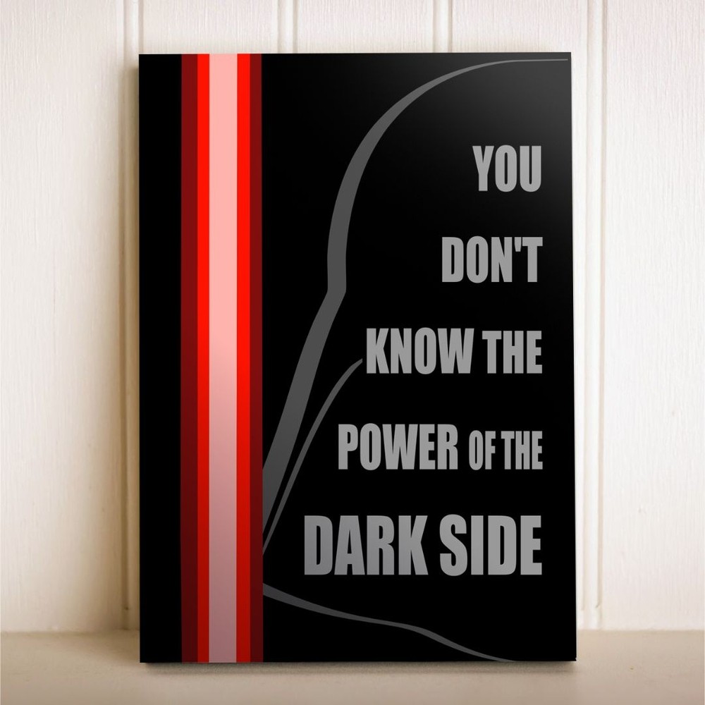 Placa decorativa Star Wars Dark Side 