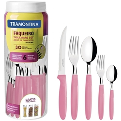 Faqueiro Talheres Aço Inox Tramontina Ipanema 30 Peças Rosa é boa?