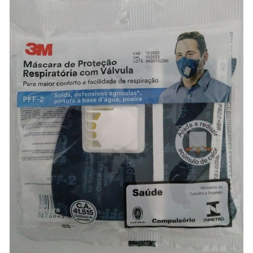 10 Mascaras N95 Pff2 3m De Protecao Respiratoria Com Valvula Para Maior Conforto E Facilidade De Respiracao Em Embalagem Individual E Lacrada De Fabrica 92 Br Pff 2 Epi No Shoptime