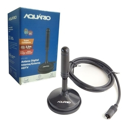Antena Interna Tv Digital Hdtv Full HD Dtv-100 Cabo 2,5 metros Aquário é boa?
