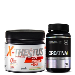 X-Thestus Maca Peruana + Zma 200g - Lavitte + Creatina 180 caps Probiótica é boa?