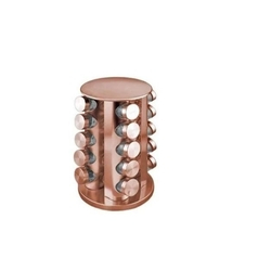 Porta Condimentos Vidro e Inox Rose Gold 16 Peças 80 ml Suporte Giratório é boa?