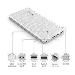 Carregador Portátil Pineng 20000mah Slim Branco Compativel Iphone 5s, 6s, 7, 8 E X é boa?