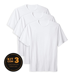Camiseta Básica Masculina Fit - Branca - Kit Com 3 Pçs é boa?