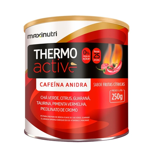 Thermo Active Frutas Cítricas - 250 Gramas - Maxinutri No Shoptime