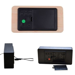 Relógio Despertador Mesa Digital Tipo Madeira Com Sound Control 1299-Natural é boa?