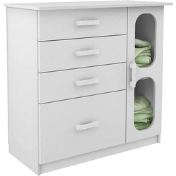 Cômoda Infantil 1 Porta 4 Gavetas Plic Plac - Rodial - Branco é boa?