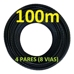Cabo Rede Cat5e Preto Rolo 100m Cat5-e Cat-5e Trançado Cx é boa?