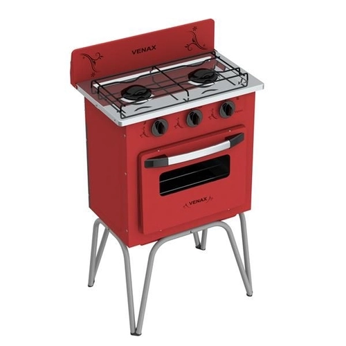 Fogão 2 Bocas Venax Gemini Vetrô Vermelho - Gmv200 Fogão 2 Bocas Venax Gemini Vetrô Vermelho - Gmv200