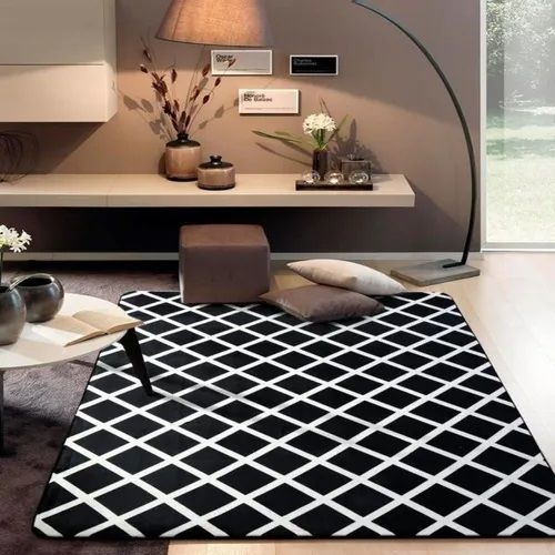 Tapete para sala 200x250 preto e branco Outlet