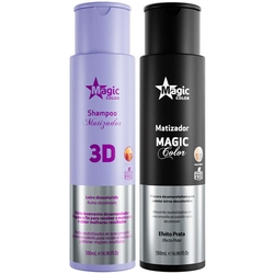 Kit Magic Color Shampoo 3D + Matizador Efeito Prata 500Ml é boa?