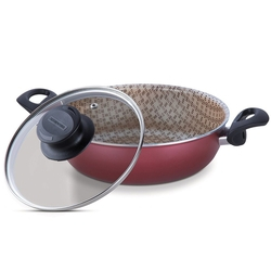 Frigideira Antiaderente com Alcas e Tampa de Vidro Paris Tramontina Vermelho 22 Cm é boa?
