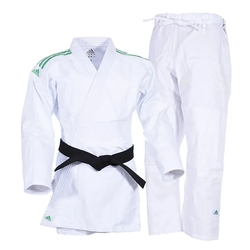Kimono Judô Adidas Club J350 Branco com Listras na cor Verde é boa?