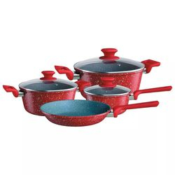 Jogo de Panelas Colorstone Vermelho 4 Peças - Euro Home é boa?