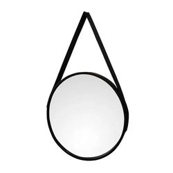 Espelho Redondo Decorativo Com Moldura E Alça De Couro 33cm é boa?
