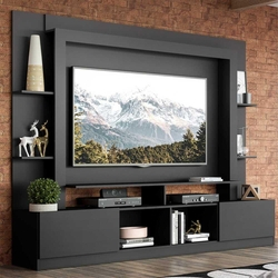Rack Estante c/ Painel TV 65" e 2 portas Oslo Multimóveis Preto é boa?