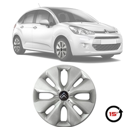 Jogo de Calotas C3 Hatch 2013 2014 2015 2016 Com Emblema Aro 15 GRID Menor preço em Jogo de Calotas C3 Hatch 2013 2014 2015 2016 Com Emblema Aro 15 GRID