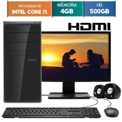 Computador PC CPU Intel Core i3 4GB DDR3 HD 500GB HDMI Monitor LED 19.5 EasyPC é boa?