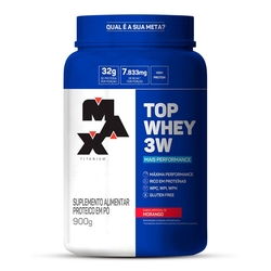 Top Whey 3W Mais Performance 900g - Max Titanium - Morango é boa?