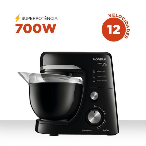 Batedeira Planetária Special Line Mondial B-48-B-SL 700w No Shoptime