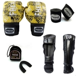 Kit Boxe Muay Thai Fheras Top Grafite (03000022)