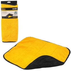 Toalha de Microfibra Dupla Face 45x38Cm Absorve Água Limpa e Seca Carro Moto Amarelo e Preto Vonder é boa?