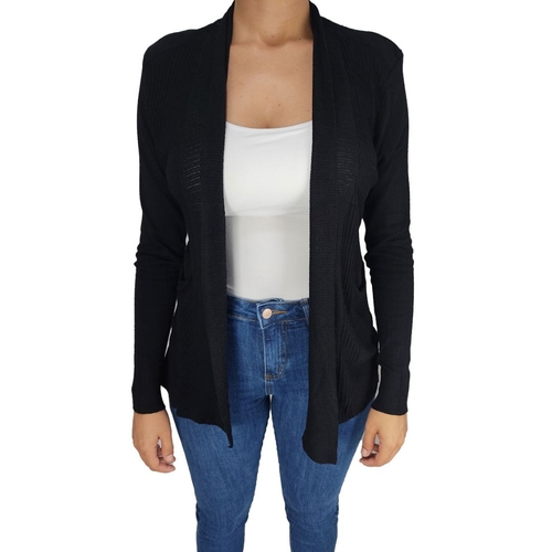 cardigan preto feminino curto